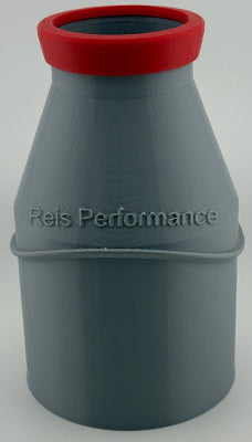 Grey Stubby Blower Nozzle with red tip