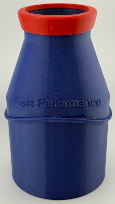 Blue stubby blower nozzle with red tip